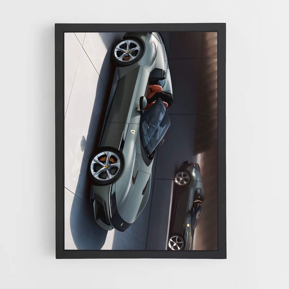 Poster Le Pilote Solitaire – affiche Ferrari (vue 2)
